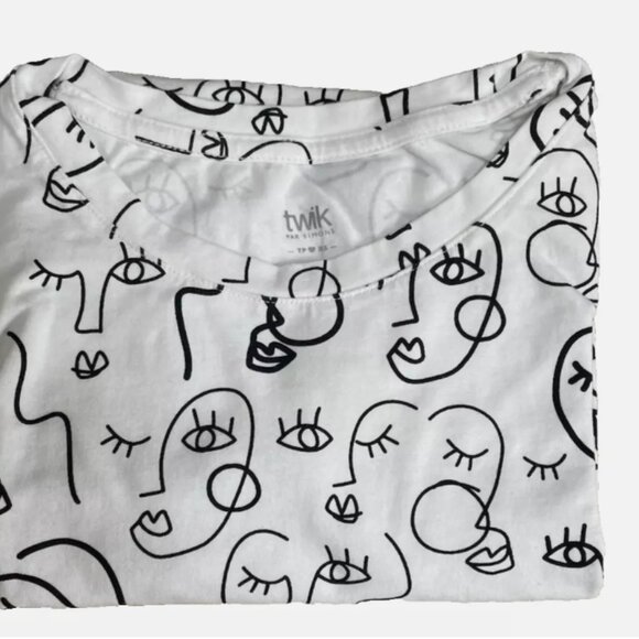 Twik par Simon Vision T-Shirt white Organic cotton - Picture 2 of 6